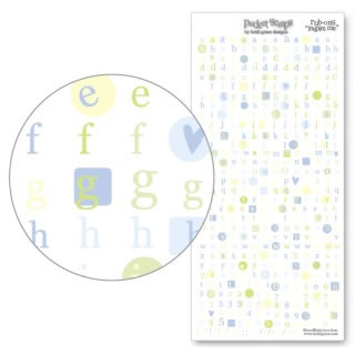 Heidi Grace Designs - Inspire Me Pocket Rub-On Letters  (sold in 3's)
